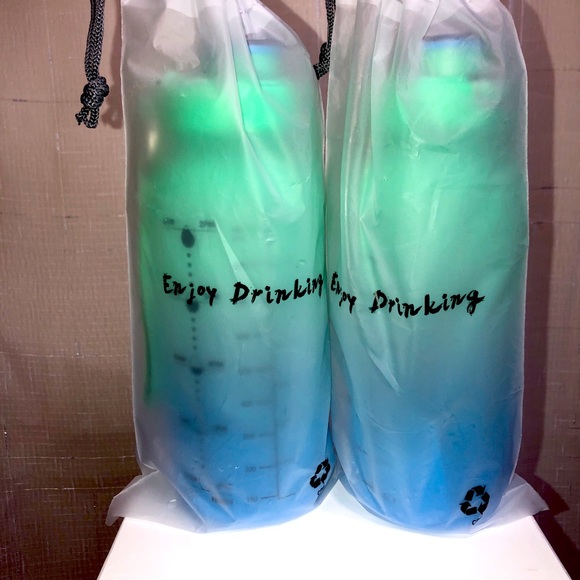 Gym Training Water Bottle Flip Top Lid Motivational Time Marker BPA Free 32Onz - Picture 6 of 6